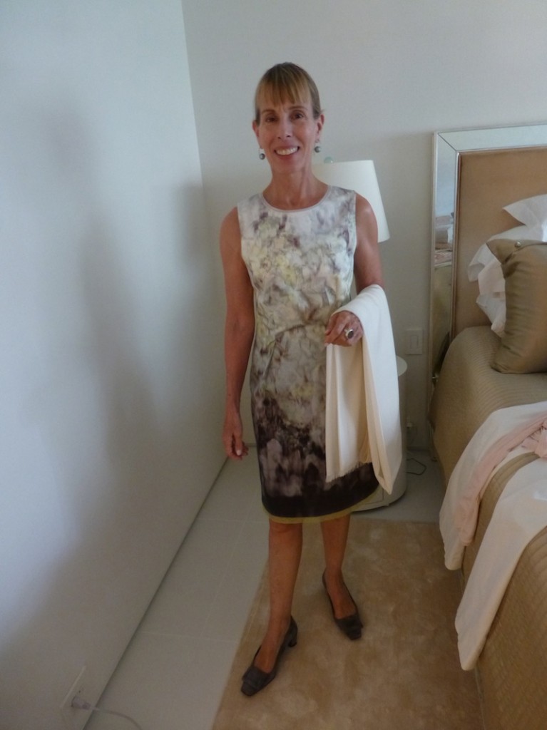 patterned sheath dress elie tahari