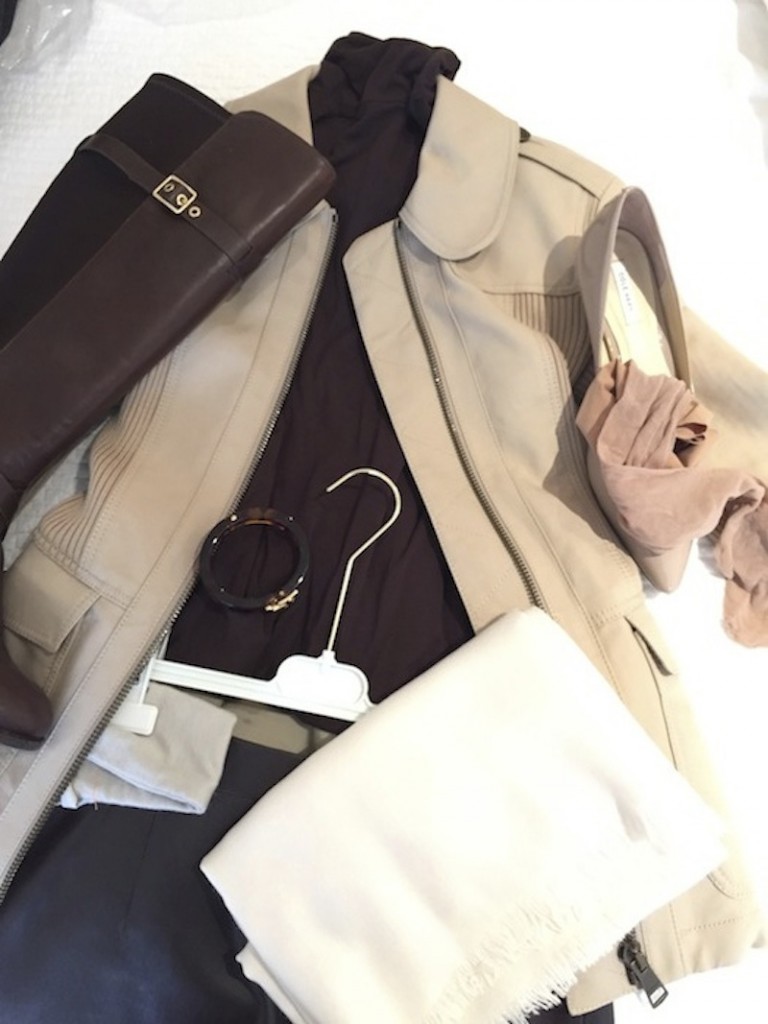 “Caslon” Long Brown Turtleneck, “J.Crew” Navy Minnie Side-Zip Ankle Pants