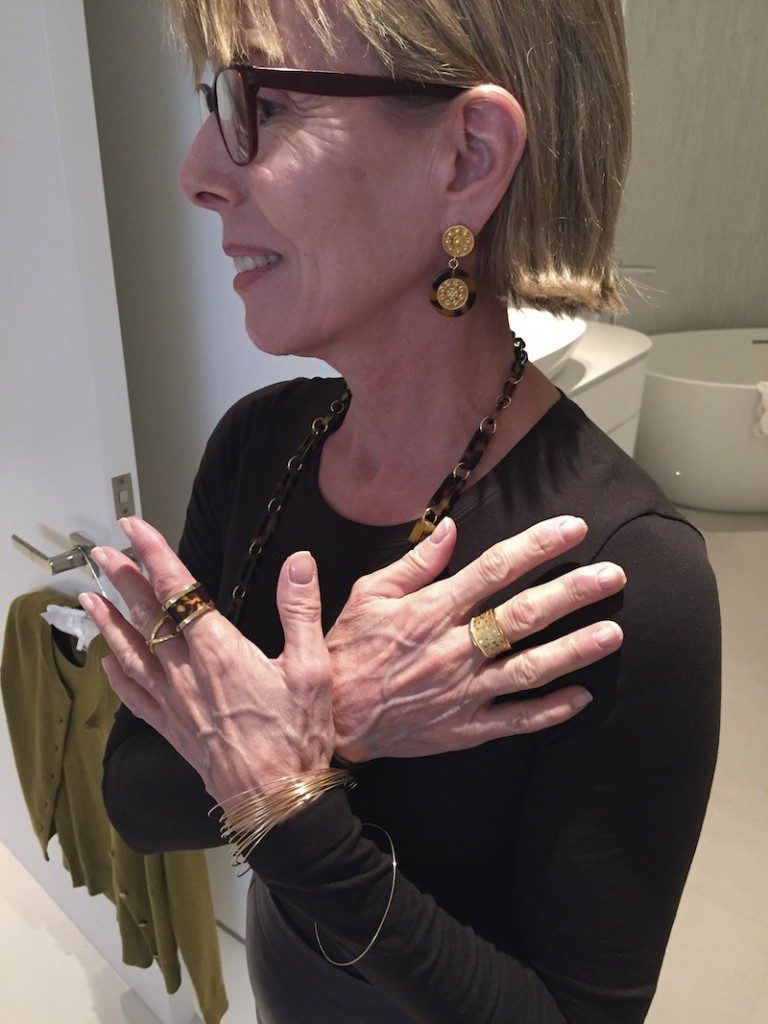 "?" Brown Long Sleeve Top