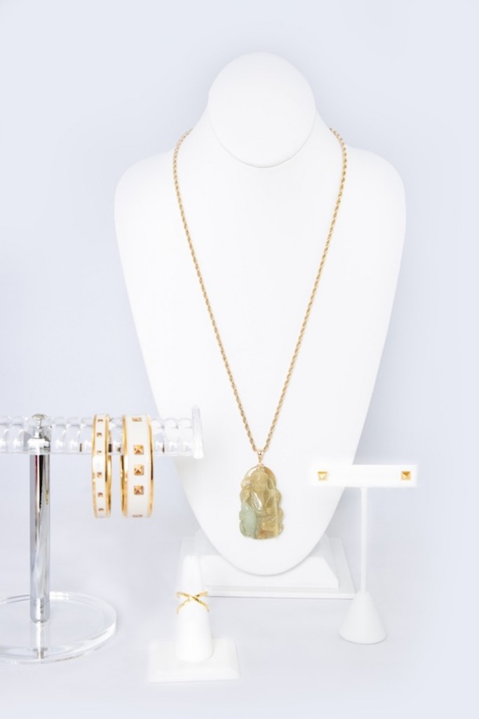 buddha necklace, hermes bracelet