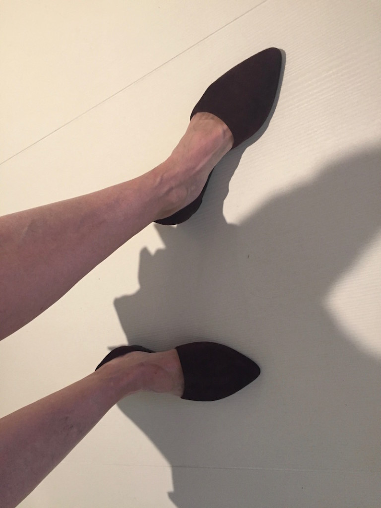 vince pointy toe dorsay flats 