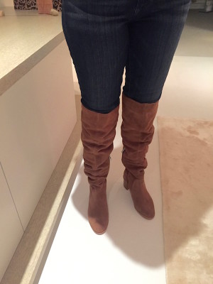 french connection tan suede over the knee boots