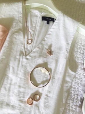 rose gold crystal necklace, rose gold crystal earrings, rose gold bracelet, rose gold rings