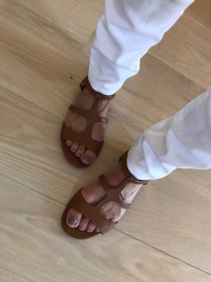 j.crew tan sandals