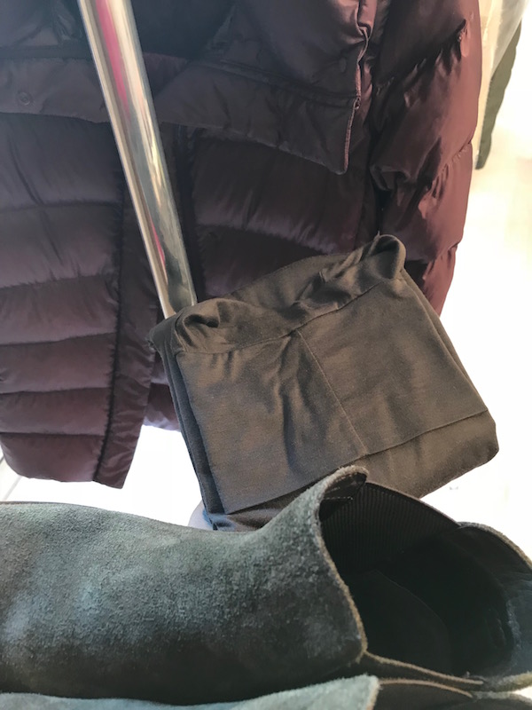 heatech brown turtleneck, burgundy puffer jacket, burgundy zip up jacket, gravati brown suede ankle boots, gravati brown suede booties