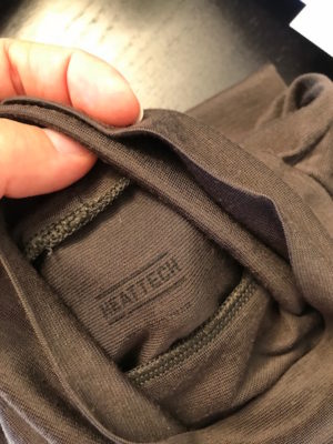 heatech brown turtleneck
