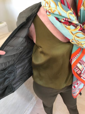 multi-color print scarf