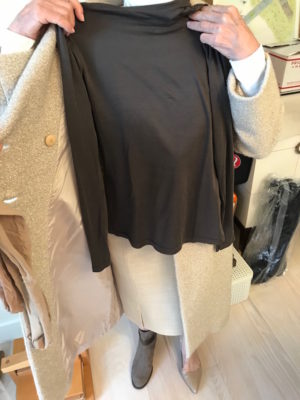 brown turtleneck top