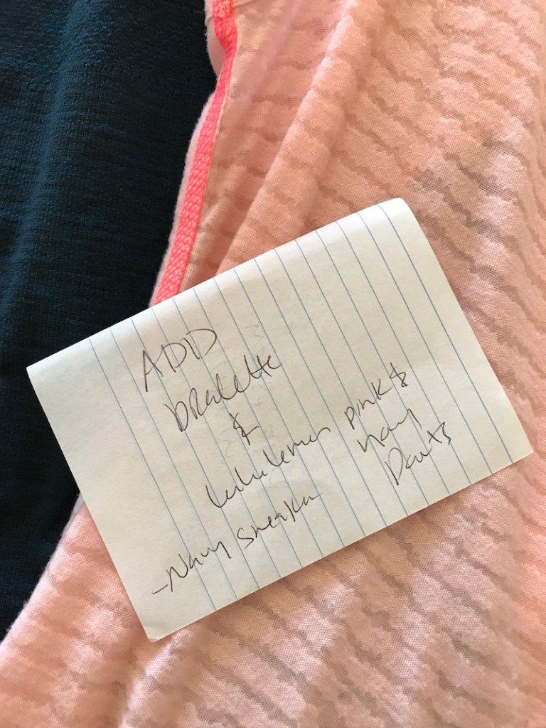  lululemon navy blue and pink printed leggings