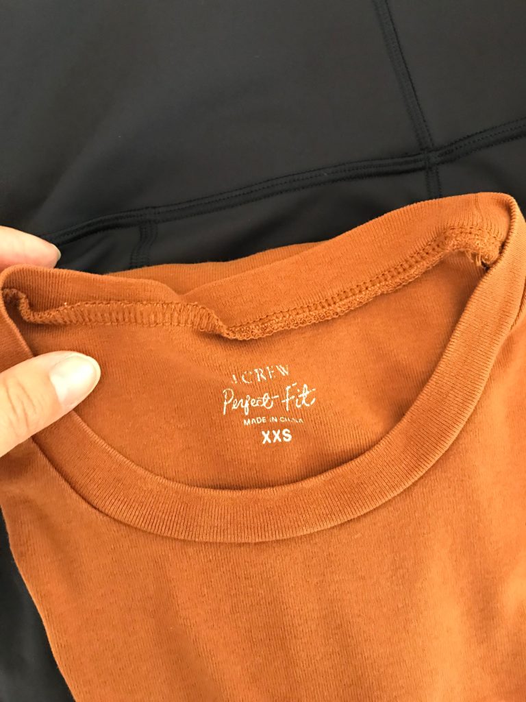 j.crew orange top, j.crew orange tee