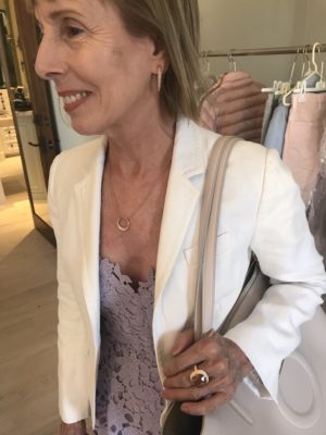 gold claw earrings, large statement ring