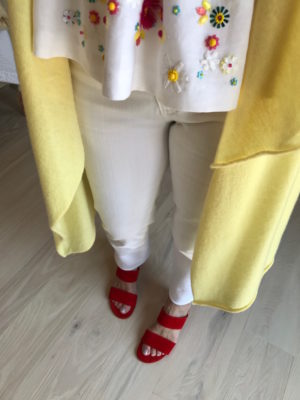 paul green red suede heel sandals