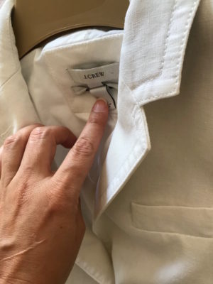 j.crew white blazer