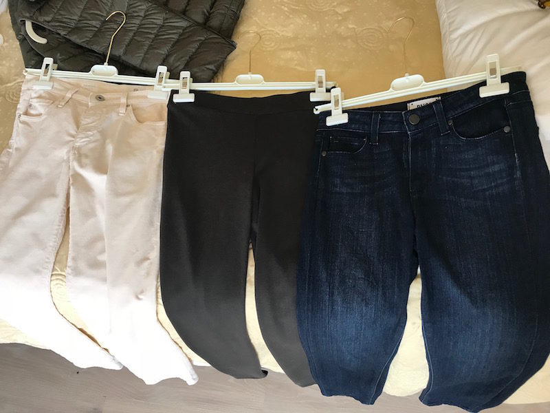 ag cream corduroy pants, ag corduroy jeans, vince dark grey pants, vince dark grey slacks, paige dark blue jeans, paige dark blue denim