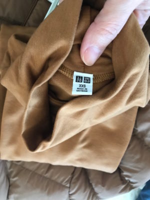 uniqlo tan turtleneck