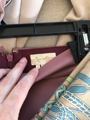 kate spade mauve pink leather skirt, kate spade mauve pink ruffle pocket skirt