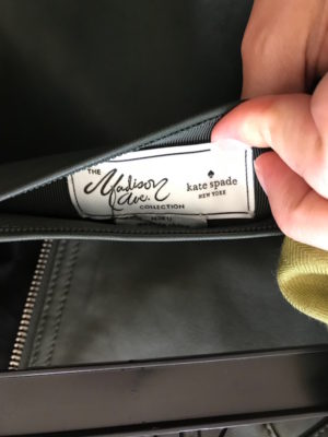 kate spade dark green leather skirt