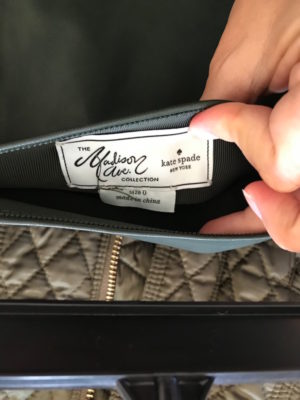 kate spade dark green leather skirt