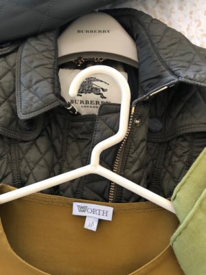 burberry olive green quilted jacket, worth mustard yellow round neck top, worth mustard yellow long sleeve top