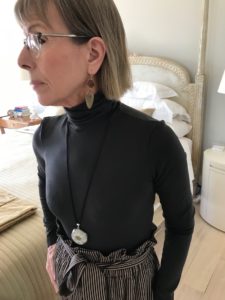 gold and brown stone drop earrings, large stone pendant necklace