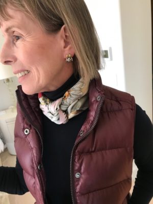 silver and gold bug stud earrings