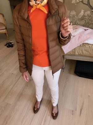 brown roudn toe flats