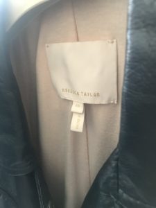 Rebecca Taylor black leather jacket