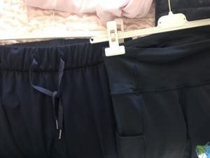 black athletic pants