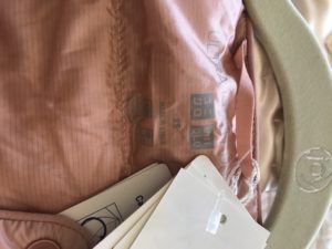 Uni Glo blush puffer jacket