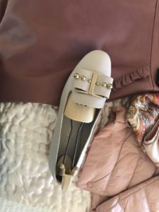 Salvatore Ferragamo gray flats