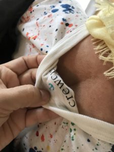 Crewcuts white paint splatter t-shirt