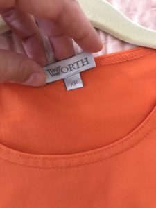 Worth orange long sleeve t-shirt