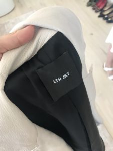 LTH JKT cream leather jacket