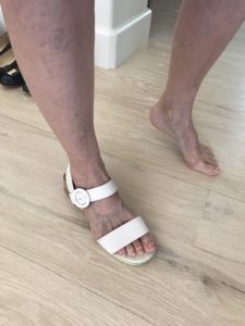 Camper white sandals