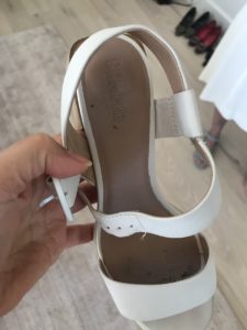 Camper white sandals
