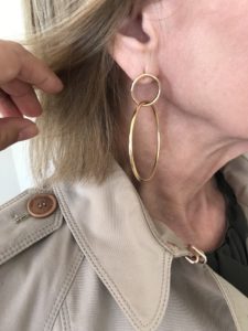 double gold hoops
