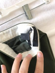 jcrew olive green pants