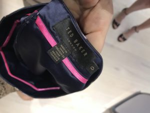 Ted Baker black floral skirt