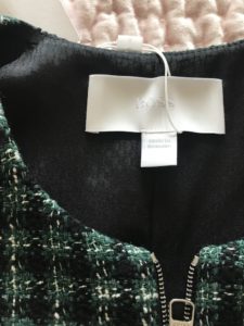 Boss green and black plaid dress