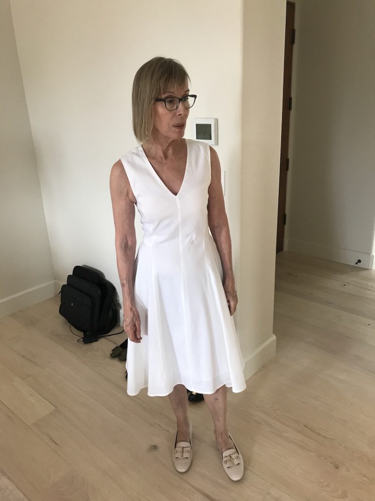 cream and gold loafers