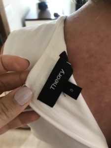 Theory white dress